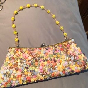 Clutch funny beaded